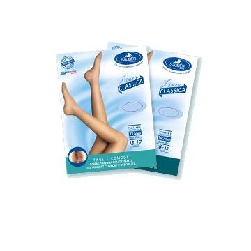 Sauber collant taglie comode 140 maglia microrete neutro beige 3 linea classica