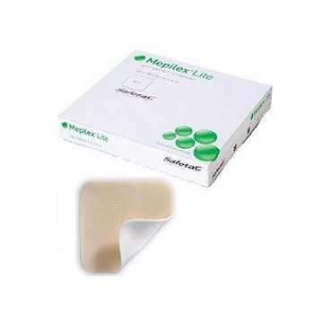 Schiuma di poliuretano assorbente sottile con strato di contatto in silicone morbido mepilex lite 6x8,5 5 pezzi