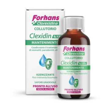 Forhans collutorio con clorexidina 0,12 clexidin senza alcool 200 ml