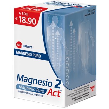 Magnesio 2 magnesio puro act polvere 300 g
