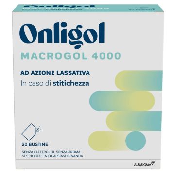 Onligol macrogol 4000 20 bustine 10 g senza zucchero