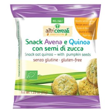 Altricereali snack avena e quinoa con semi di zucca 35 g