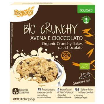 Easy to go bio crunchy avena e cioccolato 375 g