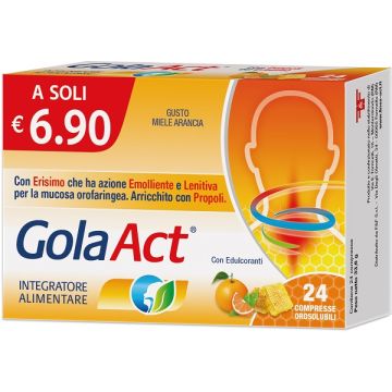 Gola act miele arancia 24 compresse orosolubili
